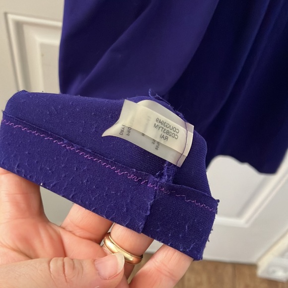 CALVIN KLEIN PURPLE MAXI LONG FORMAL DRESS SIZE S - Picture 8 of 9